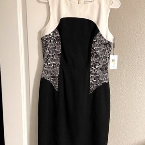 Black and white very formal dress